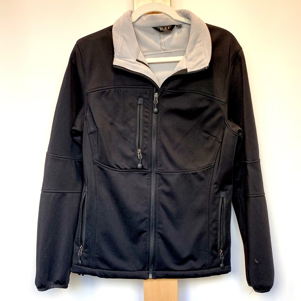 Black neoprene windbreaker XL